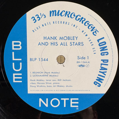 Hank Mobley – Hank Mobley And His All Stars / BLP 1544 Blue Note Japan LP