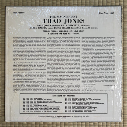 Thad Jones – The Magnificent Thad Jones / BLP 1527 Blue Note Japan LP