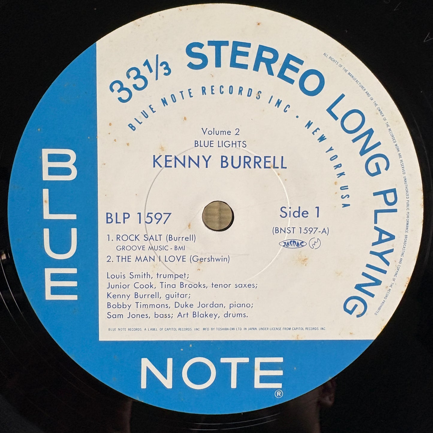 Kenny Burrell – Blue Lights, Volume 2 / BLP 1597 Blue Note Japan LP