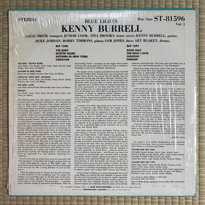 Kenny Burrell – Blue Lights, Volume 1 / BLP 1596 Blue Note Japan LP