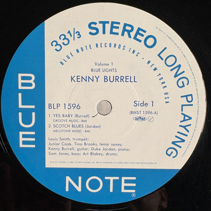 Kenny Burrell – Blue Lights, Volume 1 / BLP 1596 Blue Note Japan LP