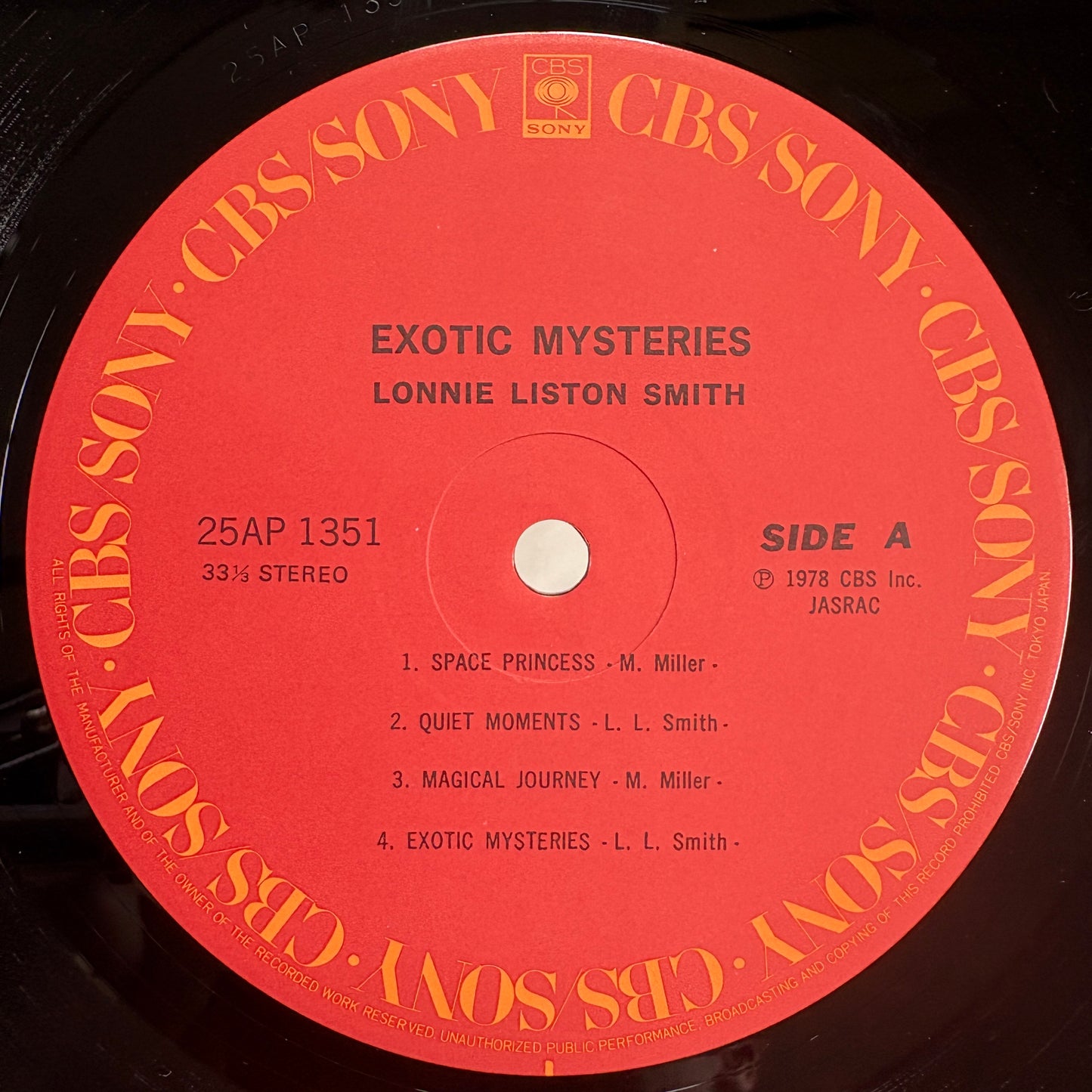 Lonnie Liston Smith – Exotic Mysteries / 25AP 1351 CBS/Sony Japan Original LP