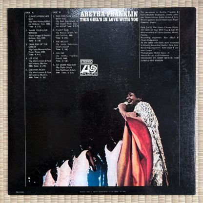 Aretha Franklin – This Girl's In Love With You / MT-2016 Atlantic Japan Original LP