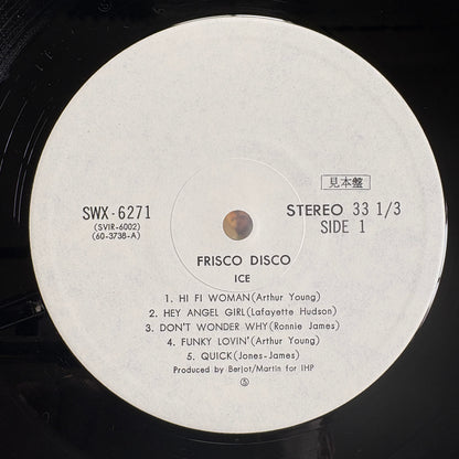 Ice ‎– Frisco Disco / SWX-6271 Victor Japan Original Promo LP