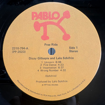 Dizzy Gillespie – Free Ride / 2310 794 Pablo US Original LP
