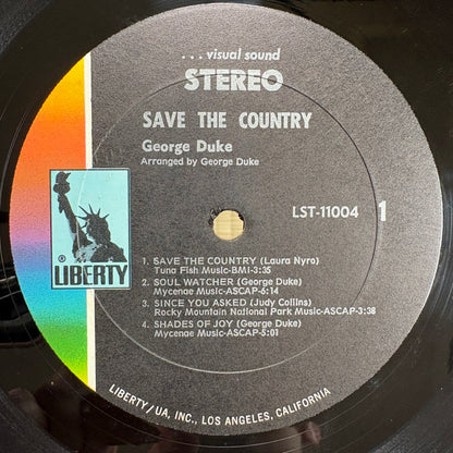 George Duke – Save The Country / LST-11004 Liberty US Original LP