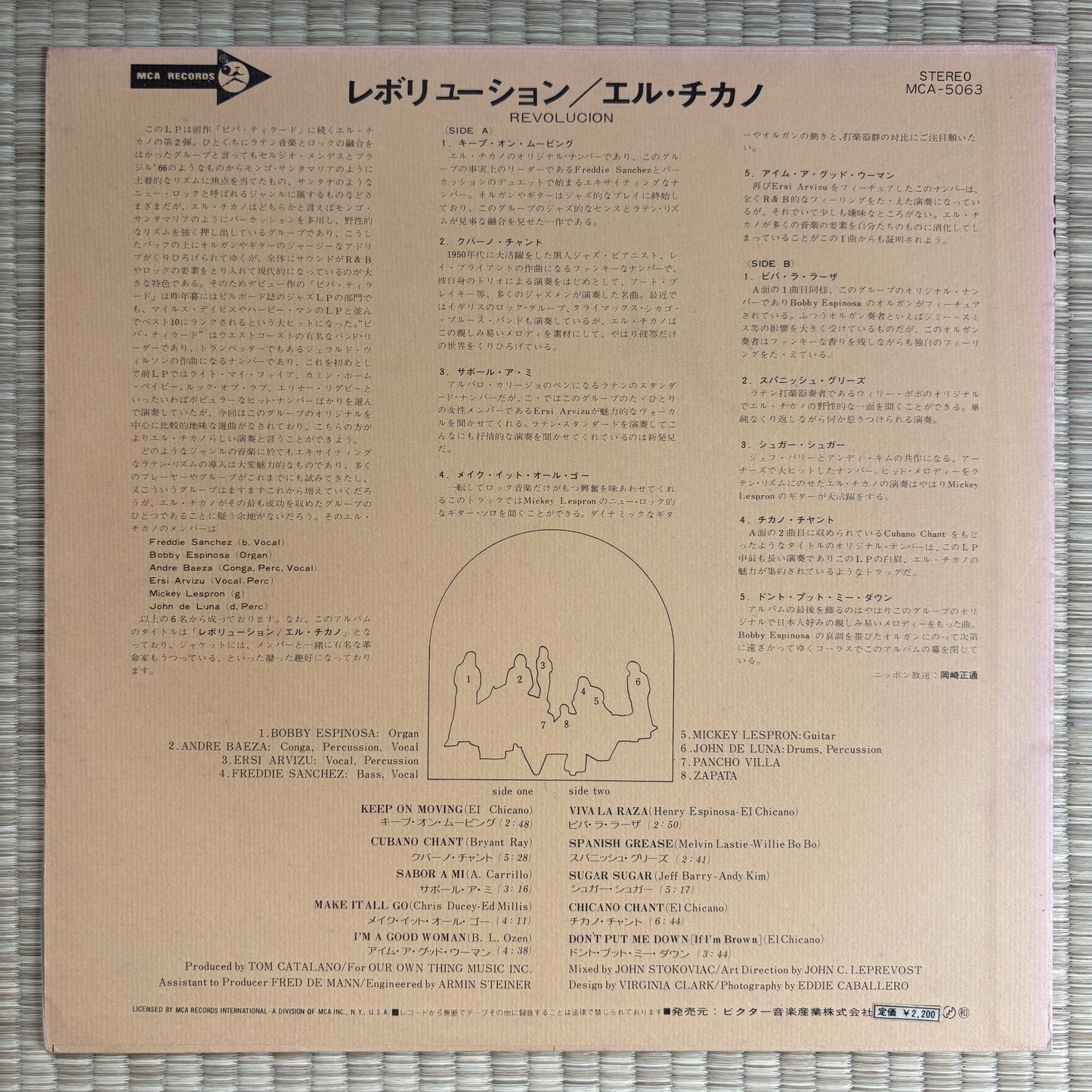 El Chicano – Revolución / MCA-5063 MCA Japan Original LP