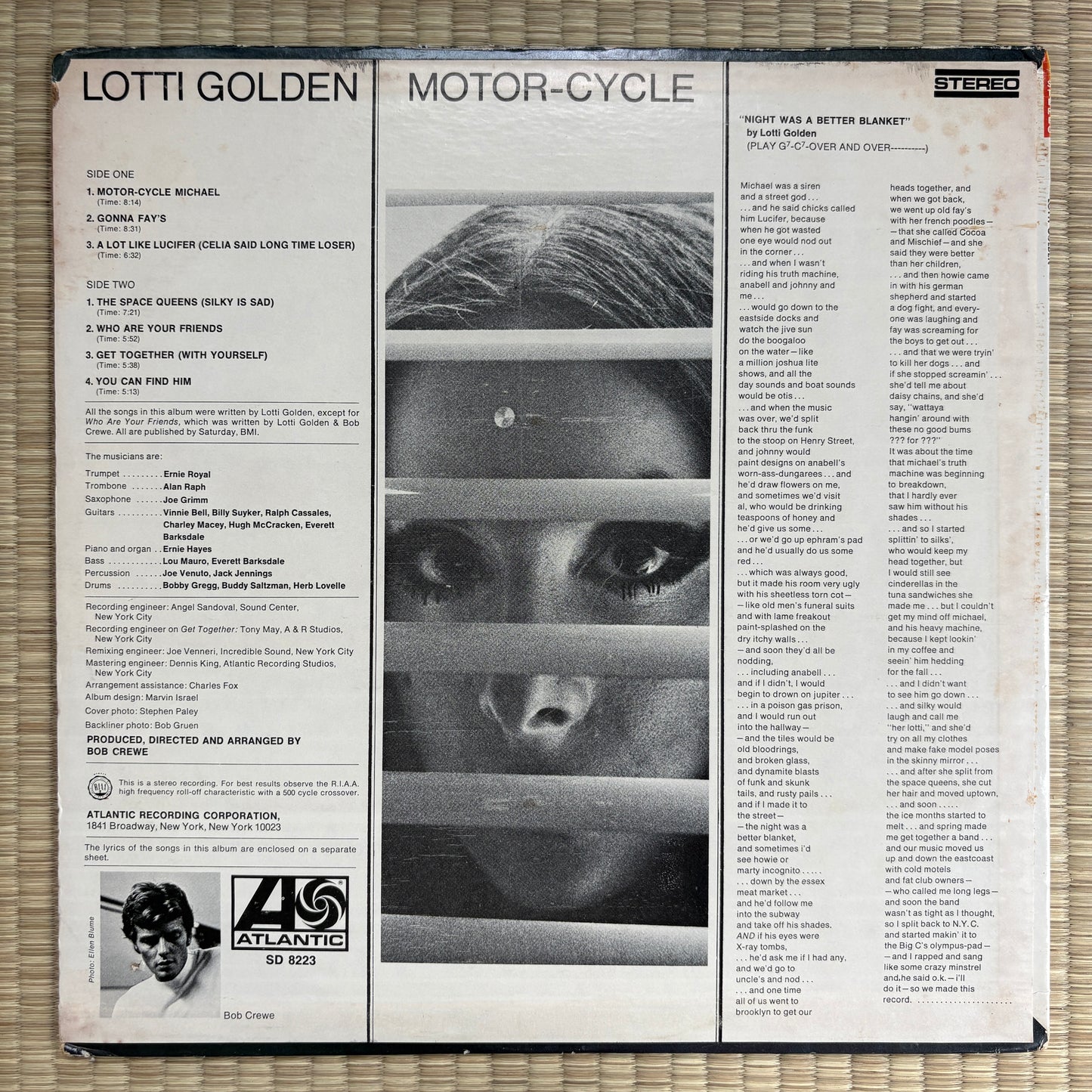 Lotti Golden – Motor-Cycle / SD 8223 Atlantic US Original LP