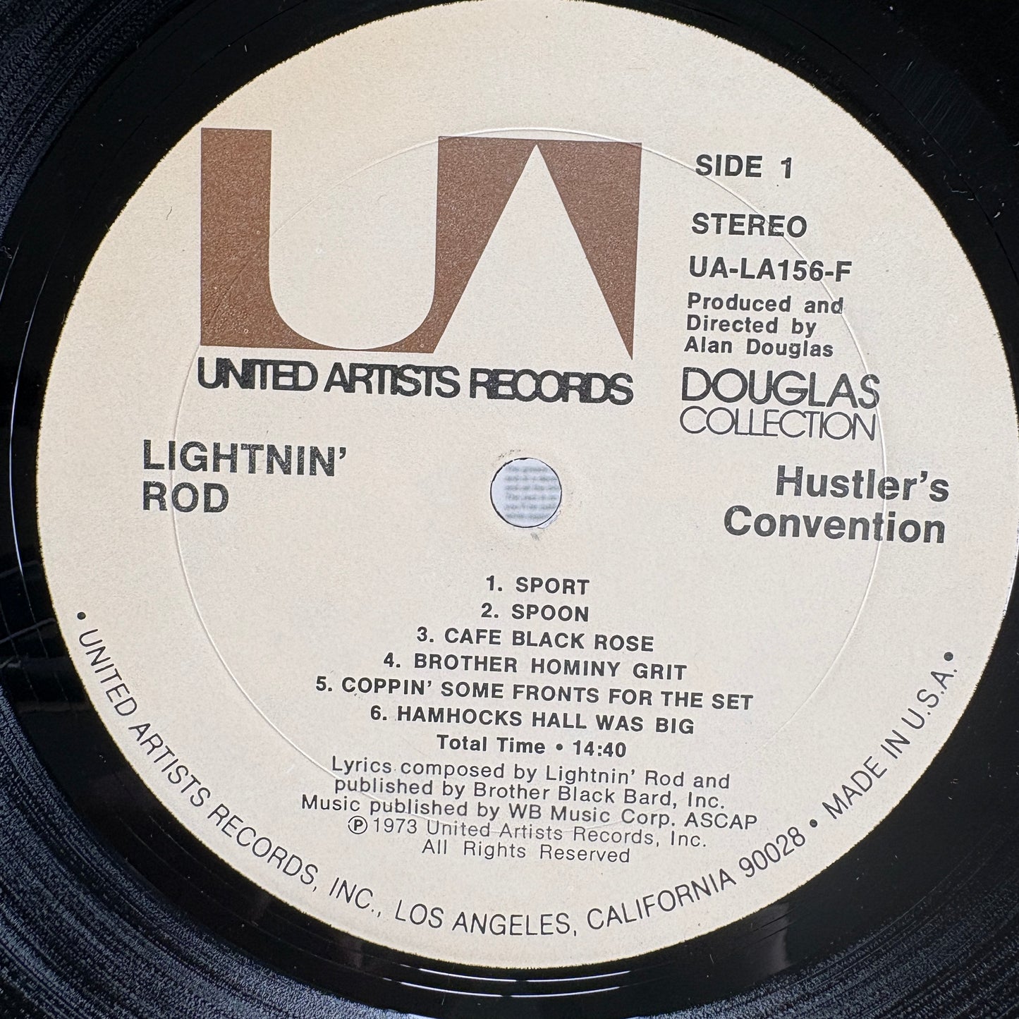 Lightnin' Rod – Hustlers Convention / UA-LA156-F United Artists US Original LP
