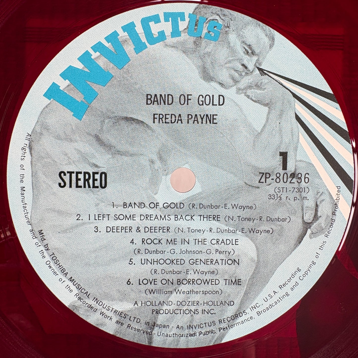Freda Payne – Band Of Gold / ZP-80236 Invictus Japan Original Red LP