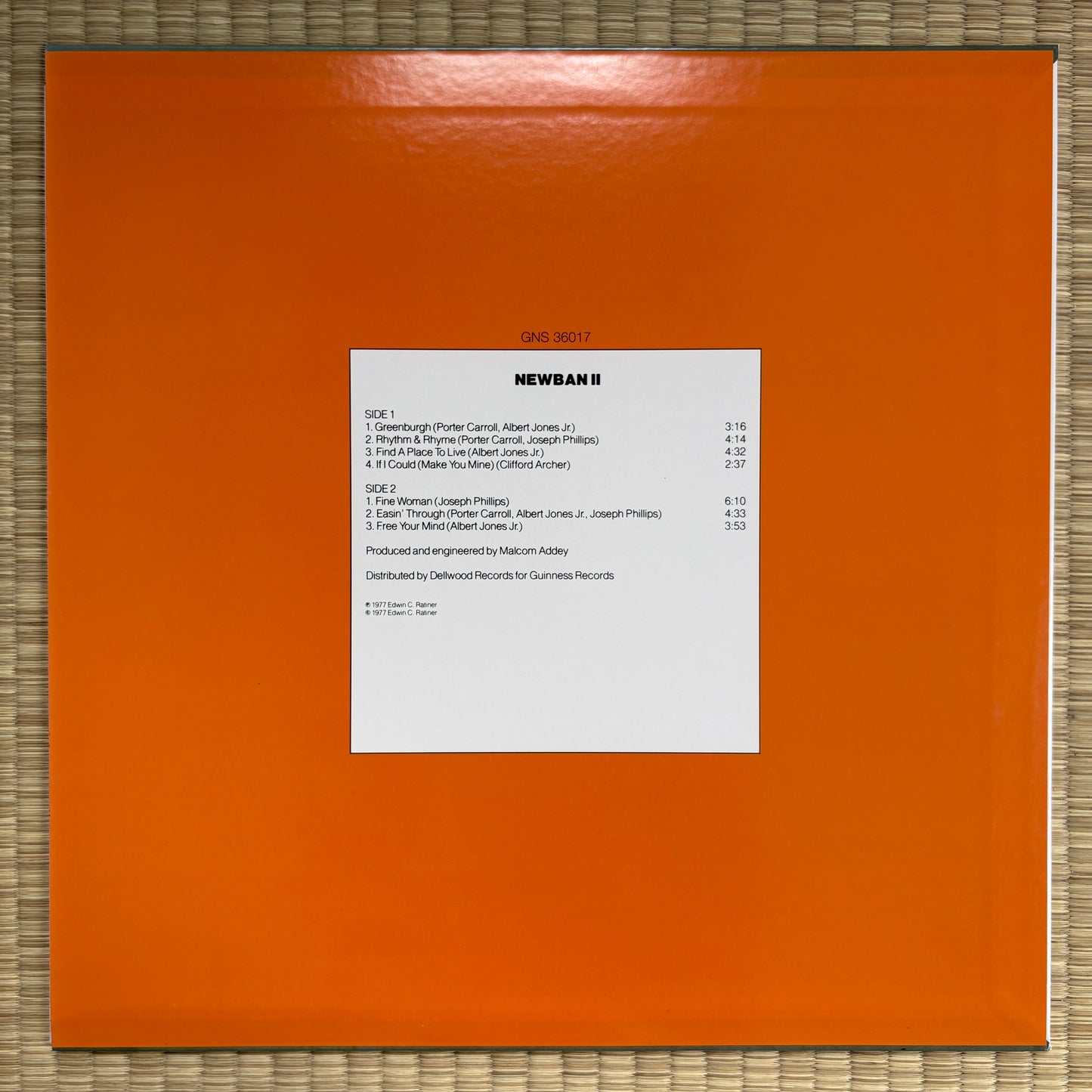 Newban – Newban 2 / GNS 36017 Guinness Japan LP
