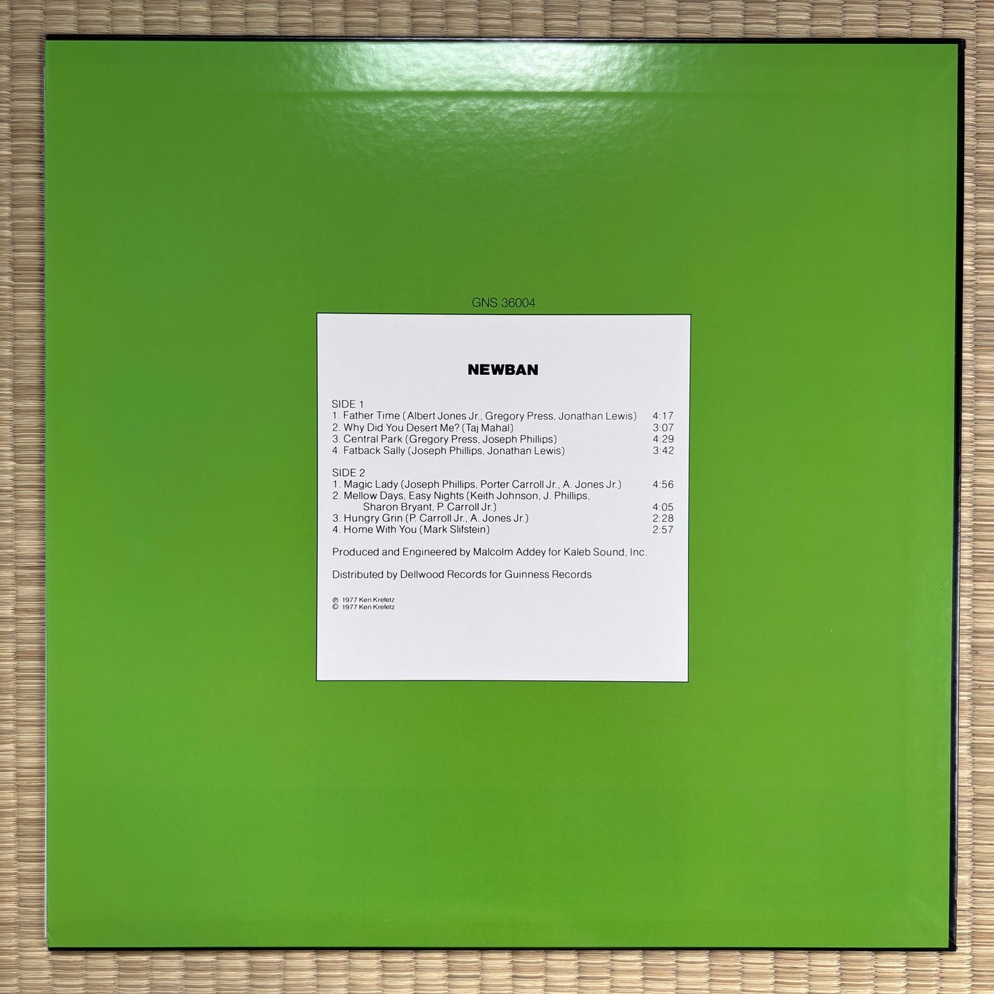 Newban - S/T / GNS 36004 Guinness Japan LP