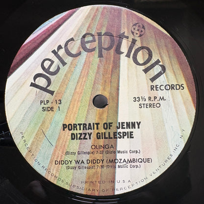 Dizzy Gillespie ‎– Portrait Of Jenny / PLP-13 Perception US Original LP